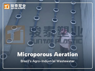Disques d'aération microporeux pour les eaux usées agro-industrielles du Brés...